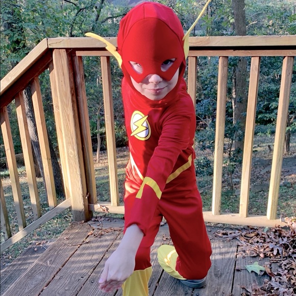 ⚡️Flash DC Comics Halloween Costume Boys Medium Rubie’s Gently Used! - Picture 13 of 13